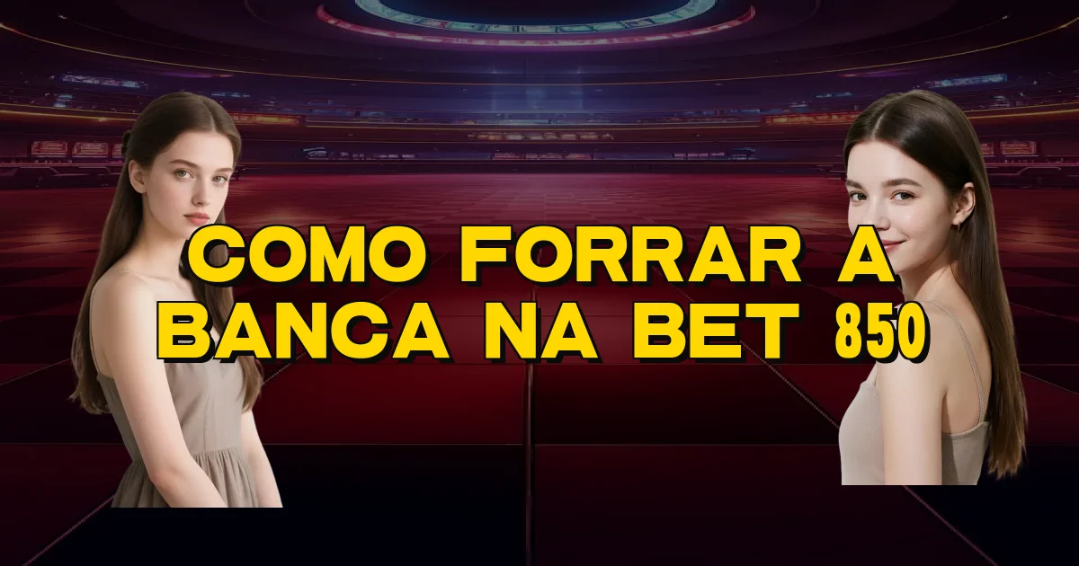 Como Forrar A Banca Na Bet 850 Oficial