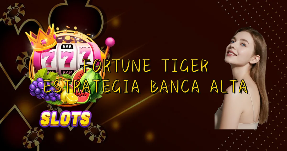 Fortune Tiger Estrategia Banca Alta Oficial
